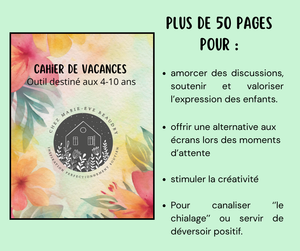 Cahier de voyage pour les 4-10 ans