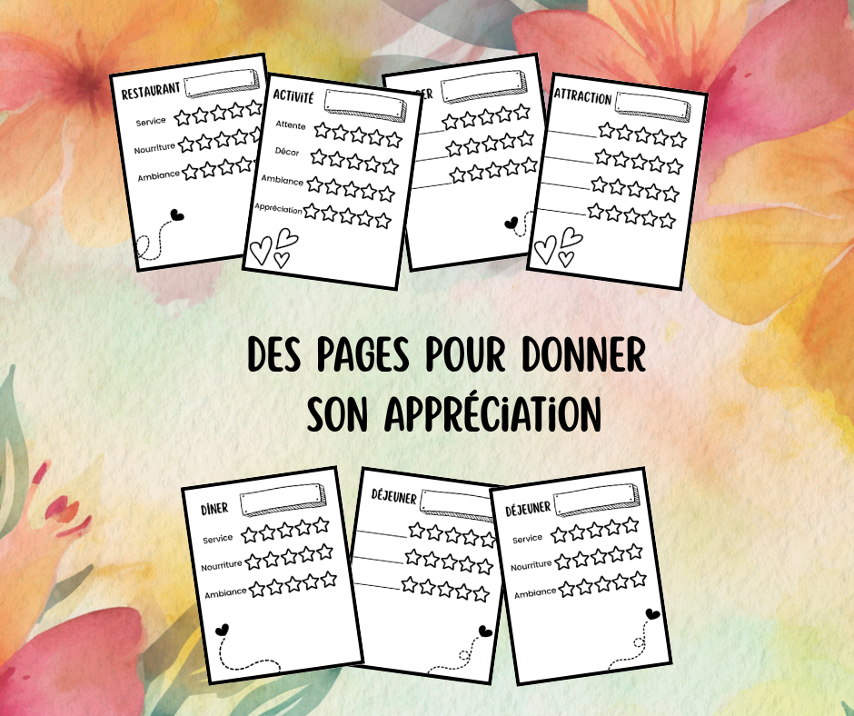 Cahier de voyage pour les 4-10 ans