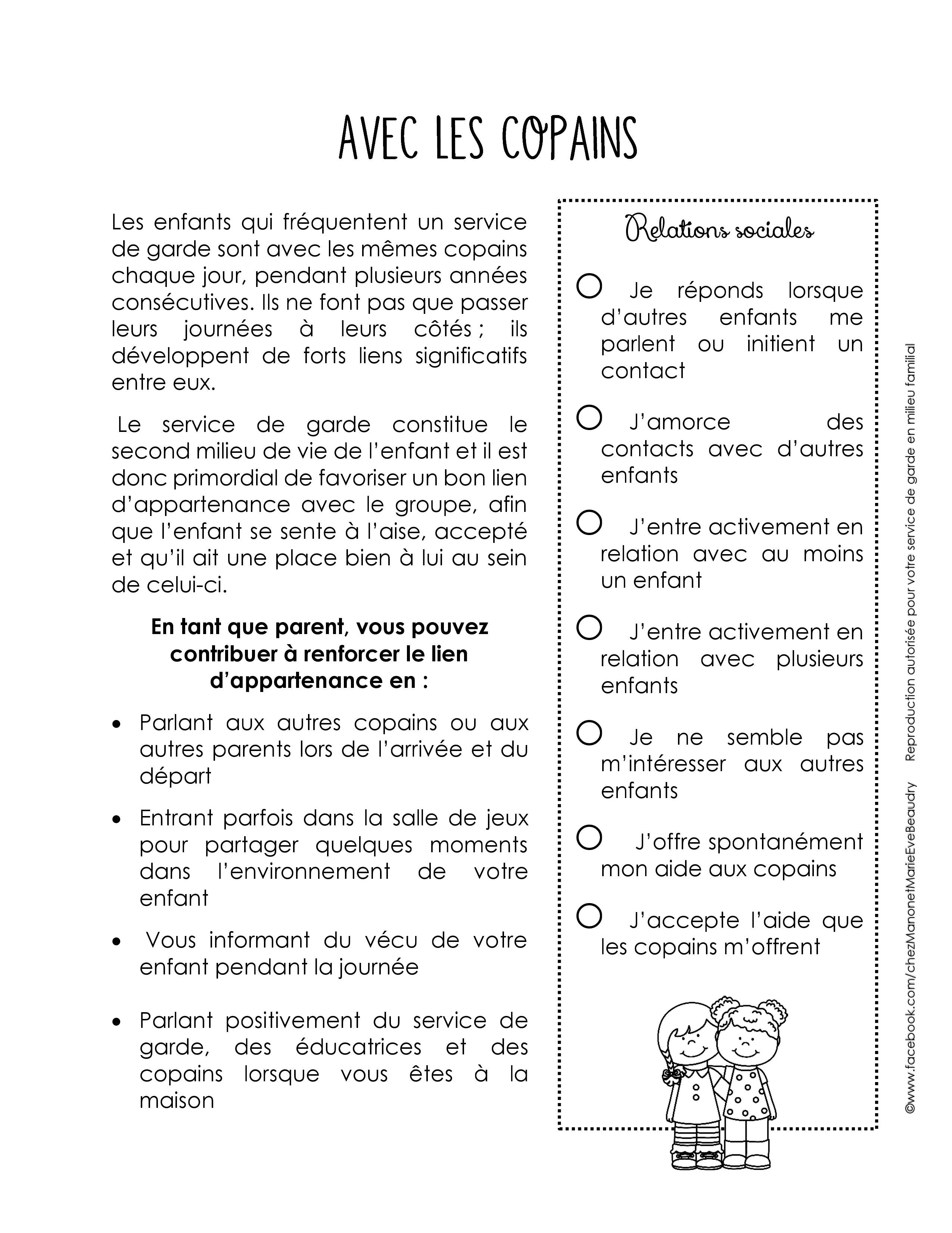 Cahier de communication PDF - Préscolaire