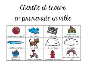 Cherche et trouve en promenade